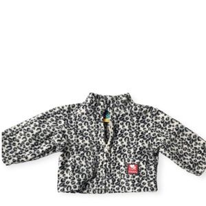 Winnie The Pooh Zip Up Hoodie Leopard Print